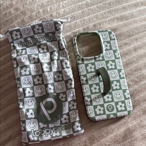 Loopy Case Green Floral Phone Case iPhone 14 Pro